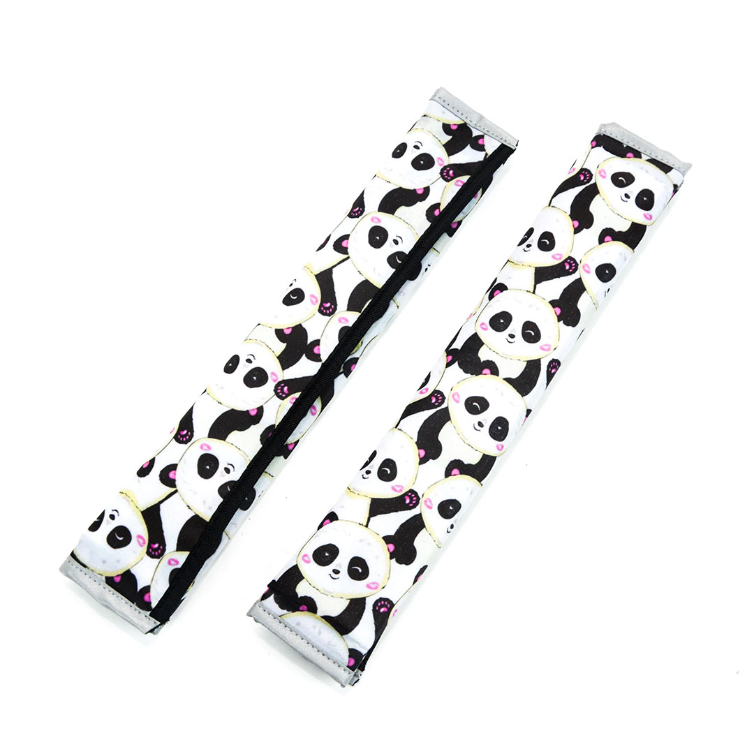 غطاء حزام أمان - شكل باندا - قطعتين