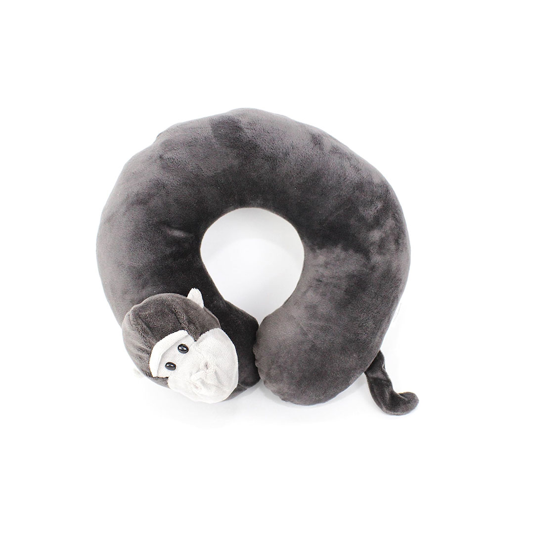 وسادة دعم الرقبة قرد - رمادي/أبيض - TL22