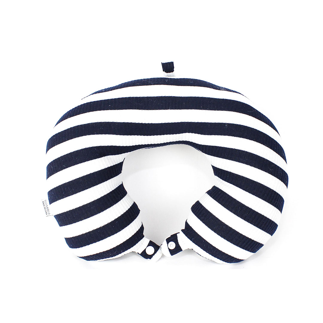 وسادة دعم الرقبة مخطط - ابيض/اسود - TL14