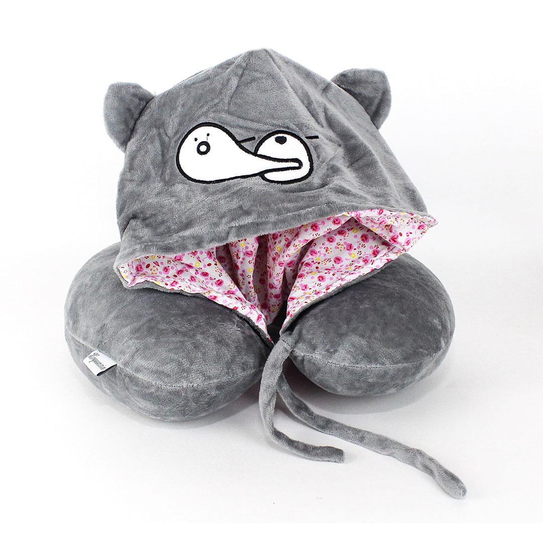 وسادة دعم الرقبة زنط عيون - رمادي - TL09