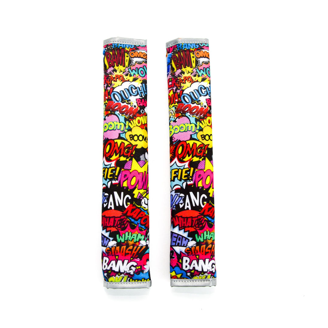 غطاء حزام أمان - شكل كوميكس - قطعتين