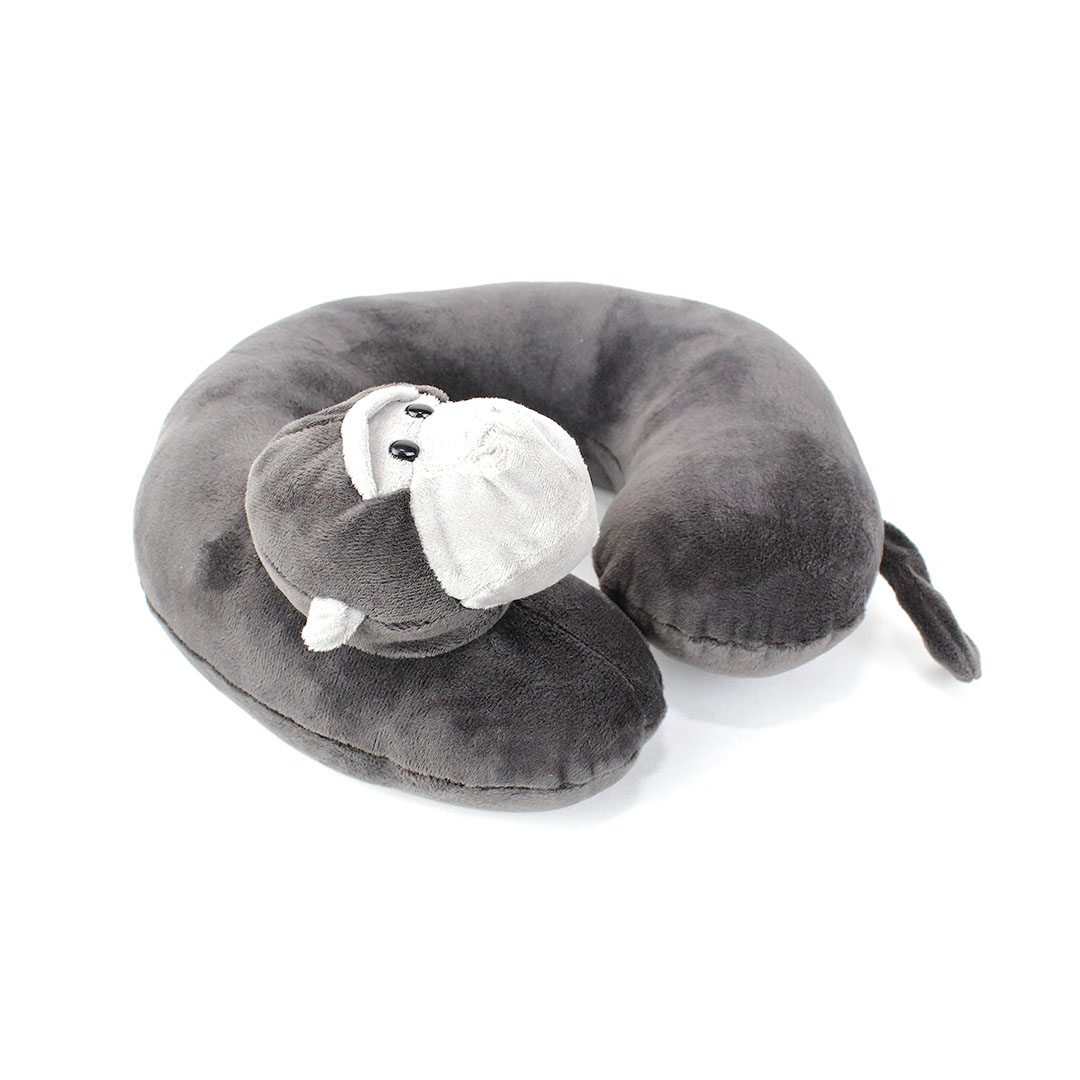 وسادة دعم الرقبة قرد - رمادي/أبيض - TL22