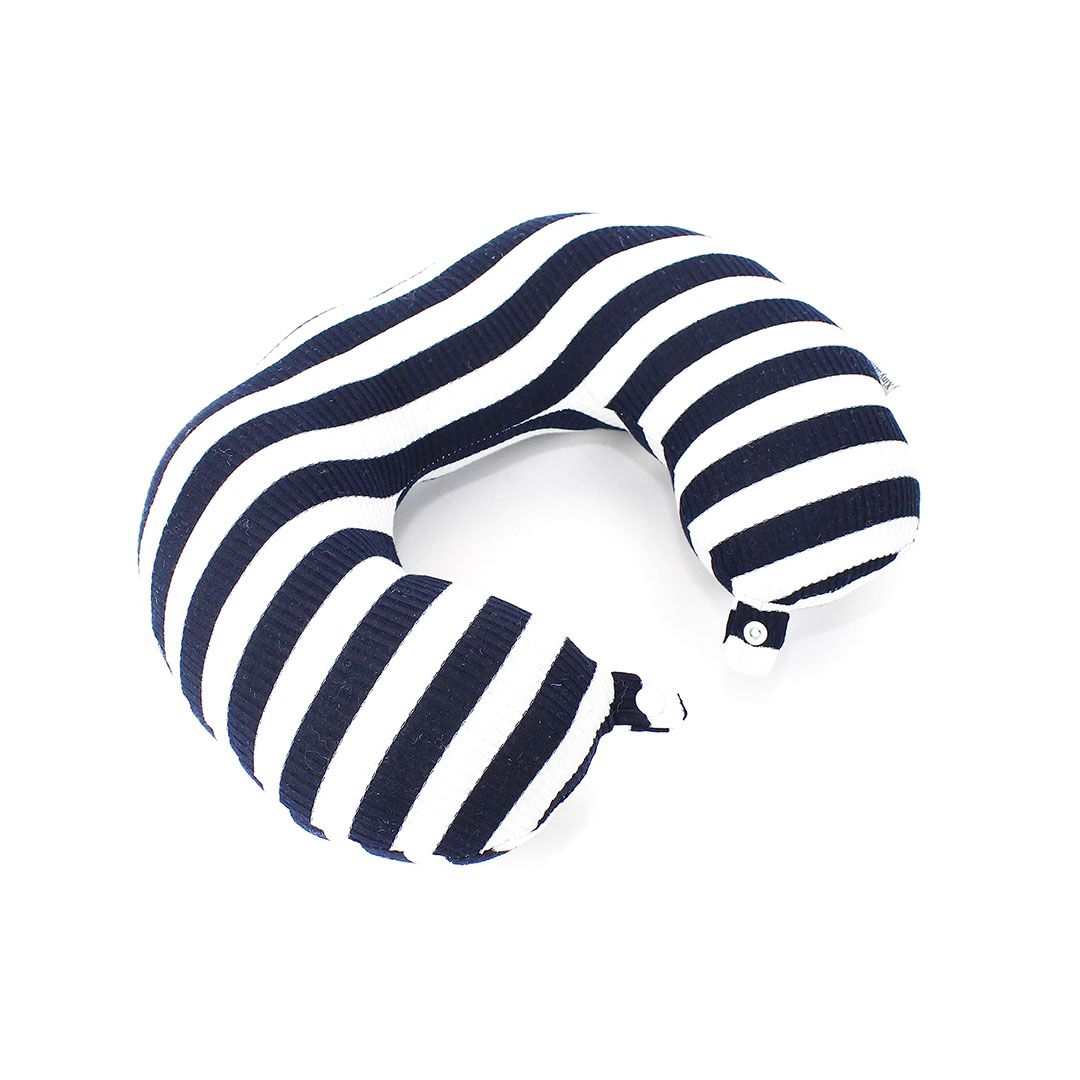 وسادة دعم الرقبة مخطط - ابيض/اسود - TL14