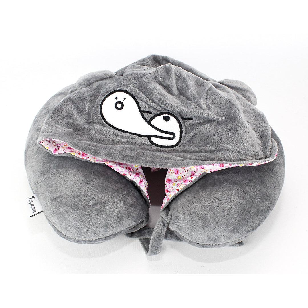 وسادة دعم الرقبة زنط عيون - رمادي - TL09