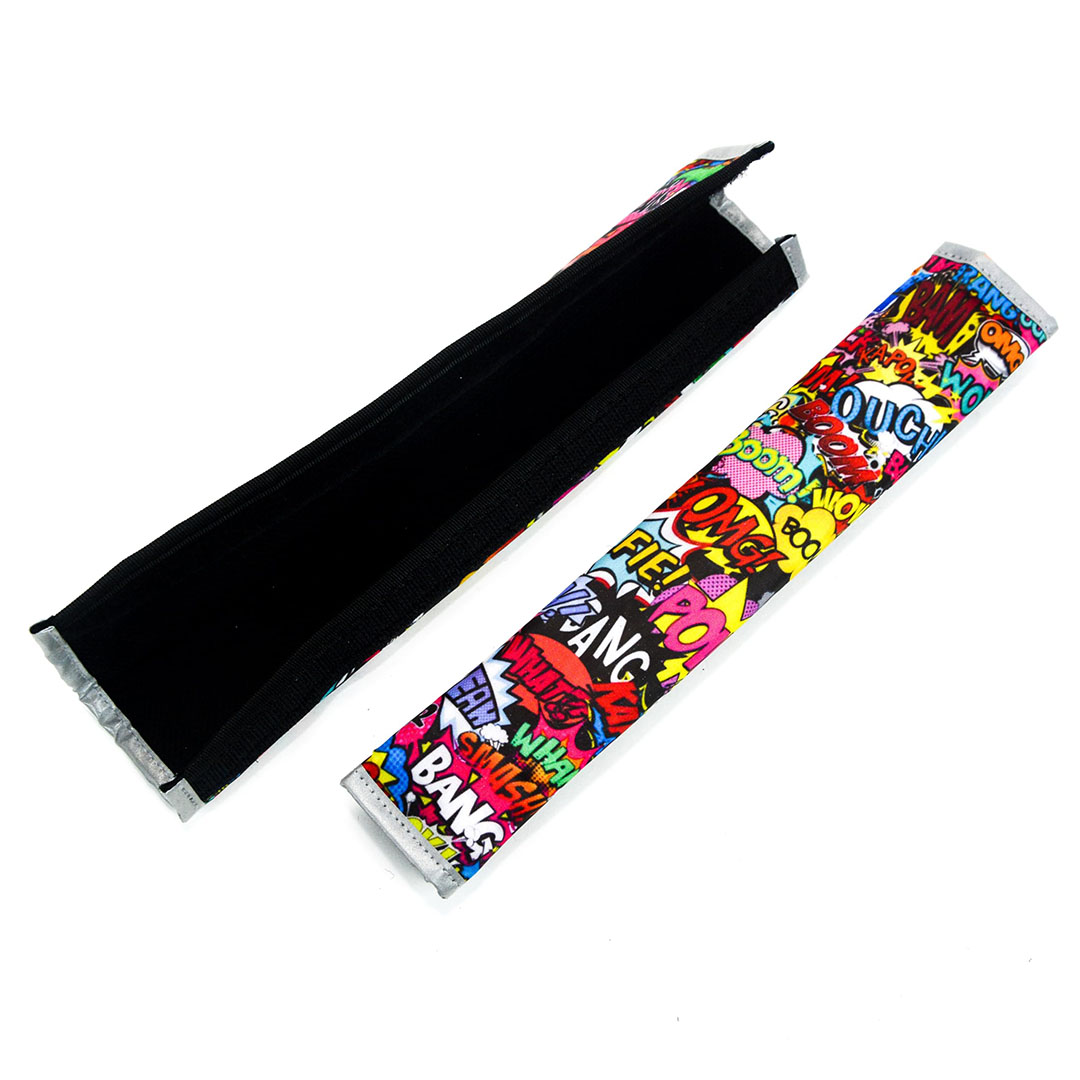 غطاء حزام أمان - شكل كوميكس - قطعتين