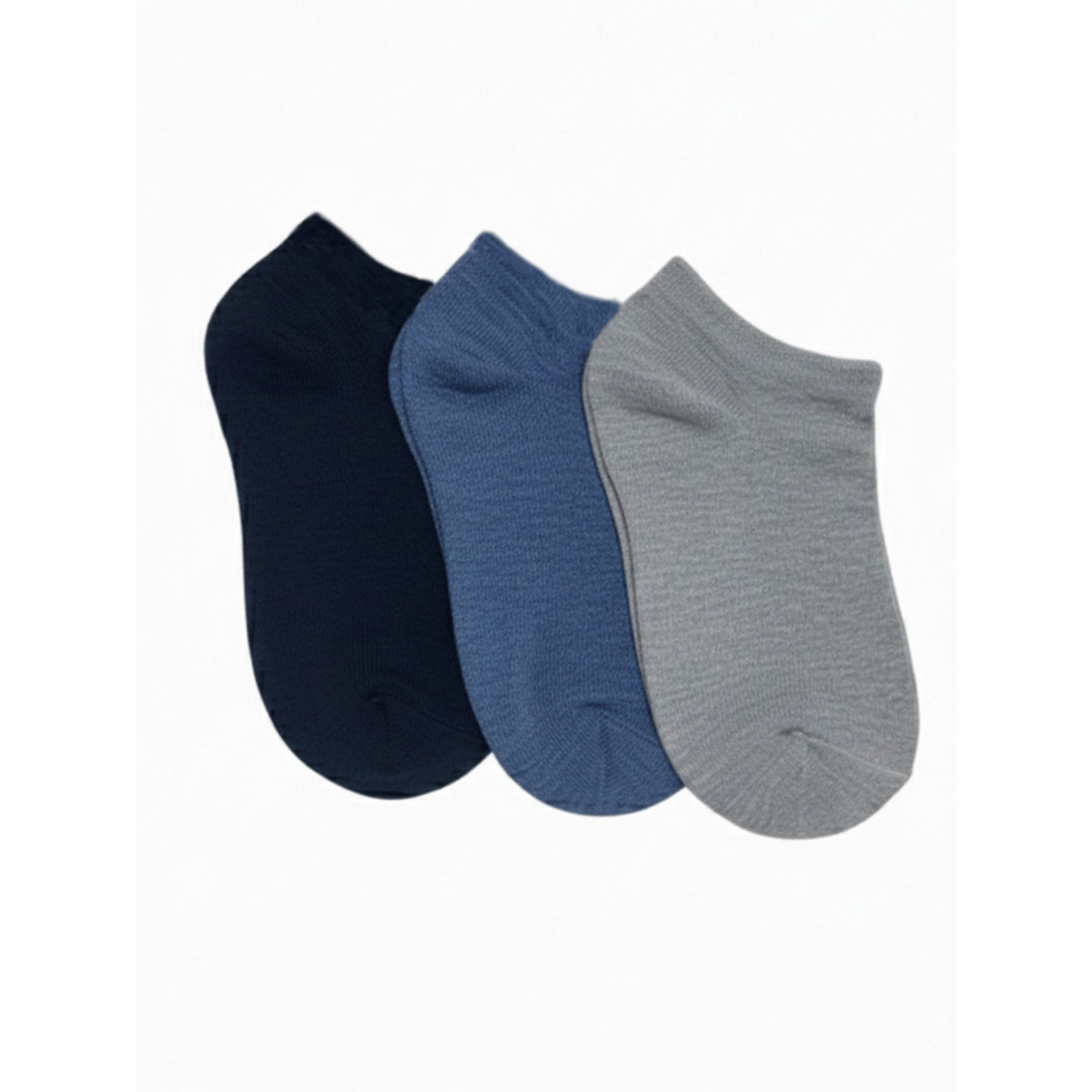 شراب أنكل قصير سادة للجنسين - 3 زوج