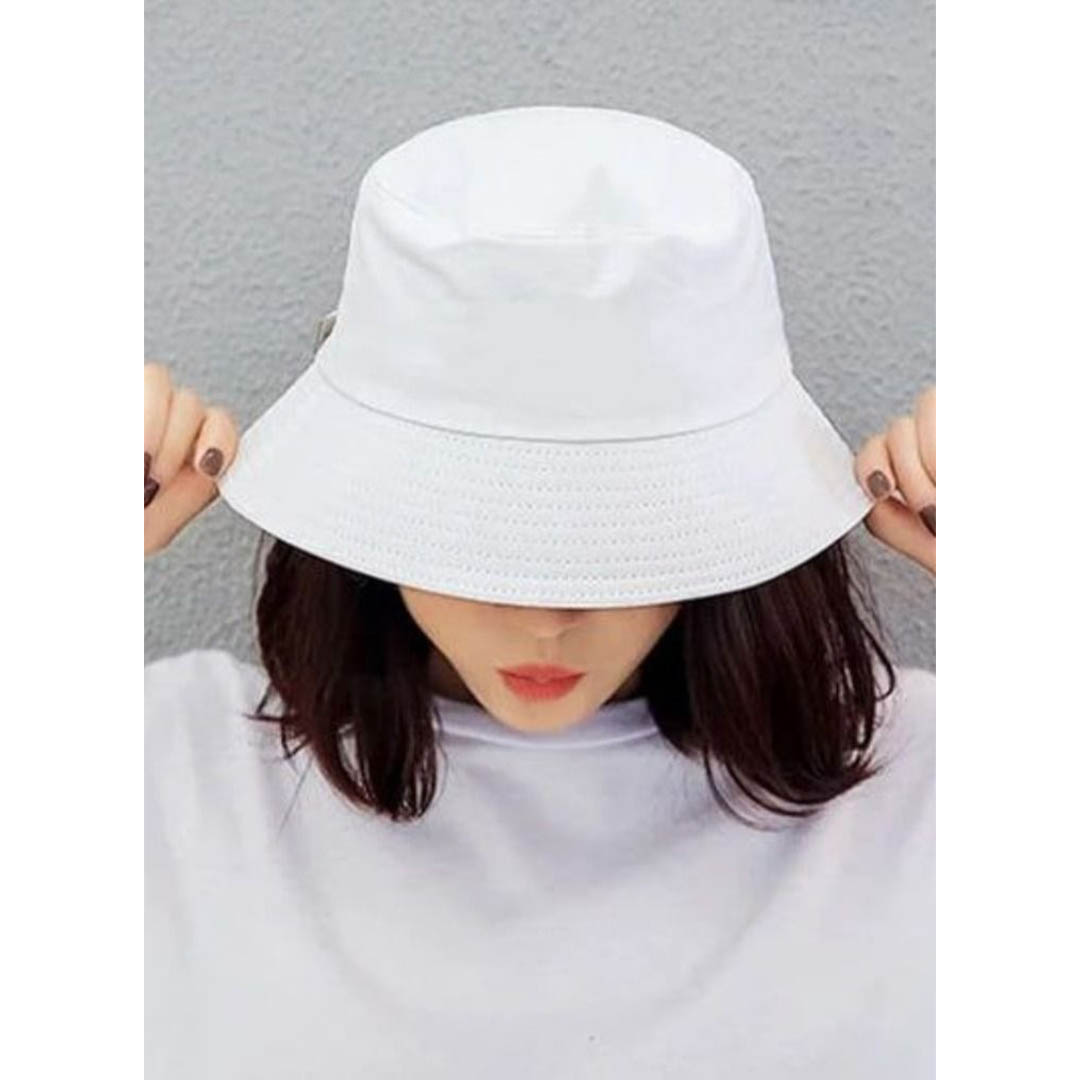 كاب بوكت قطن للجنسيين - أبيض