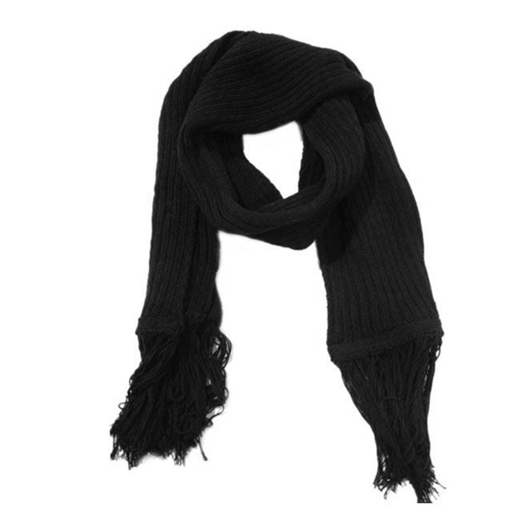 كوفية صوف للجنسين - أسود