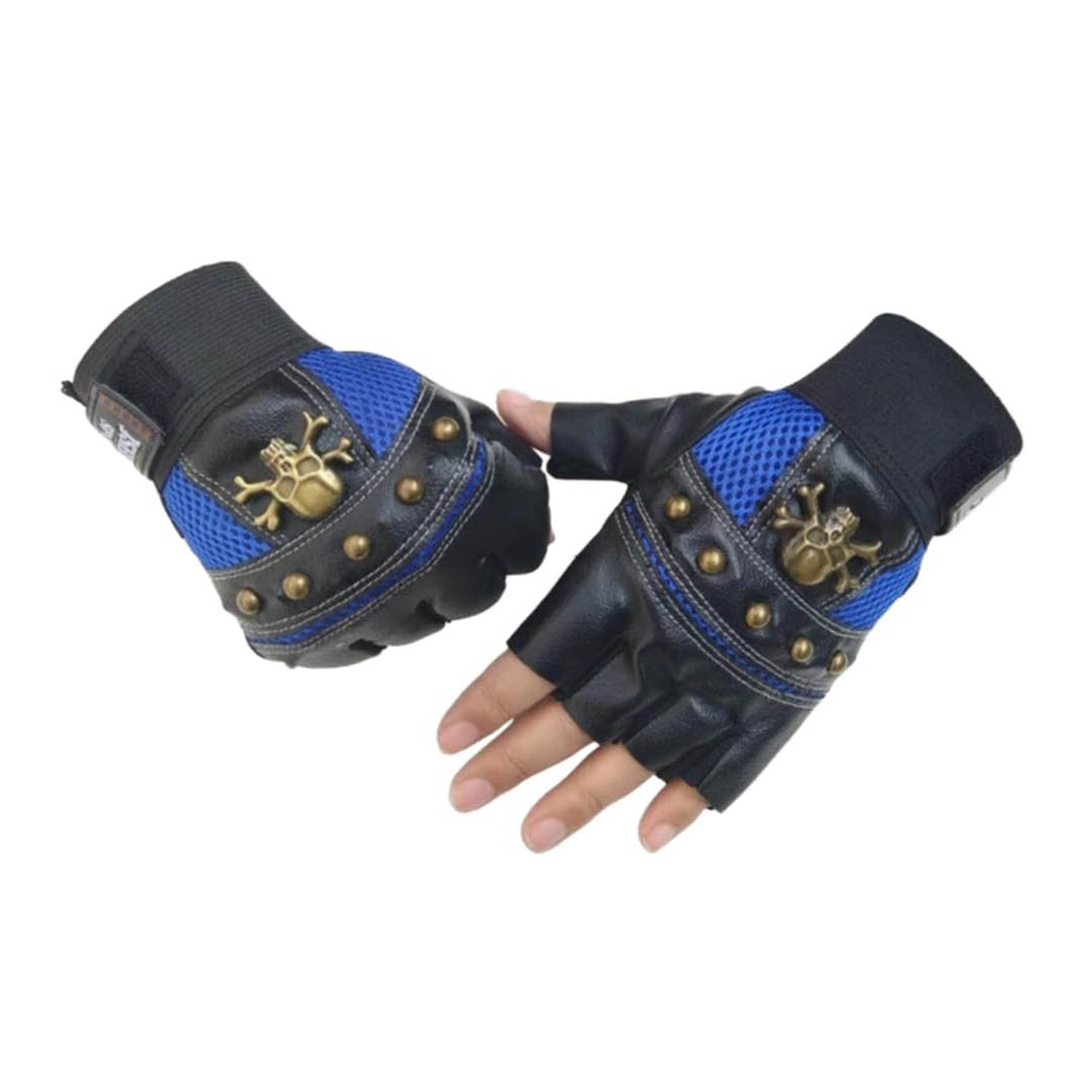 جوانتي جلد رياضي مفتوح - أسود/ أزرق