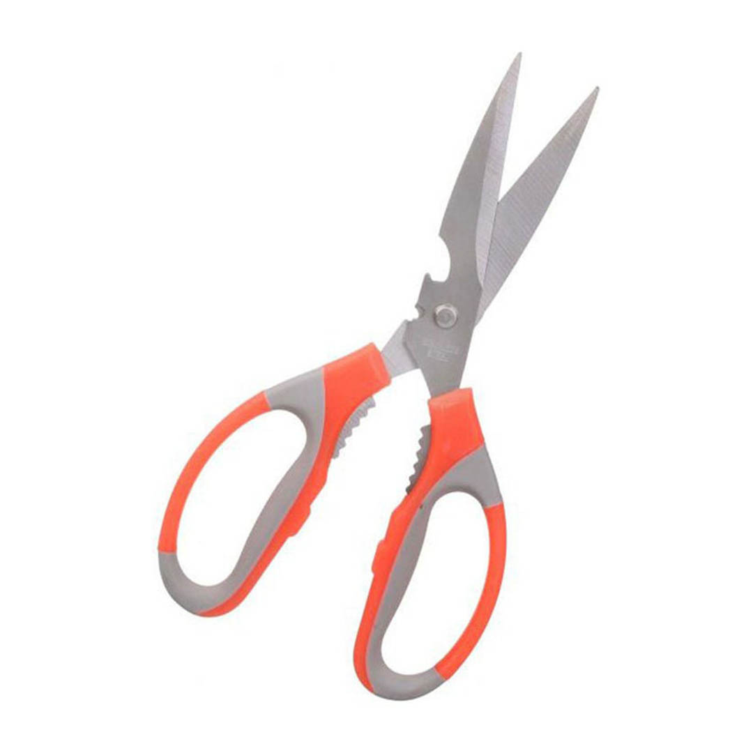 مقص مطبخ ستانليس ستيل - برتقالي/رمادي