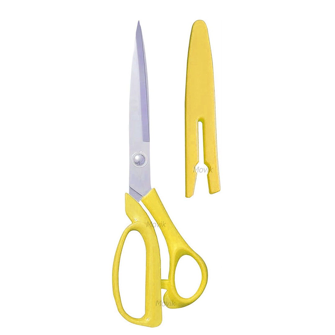 مقص حاد مع غطاء بلاستيك