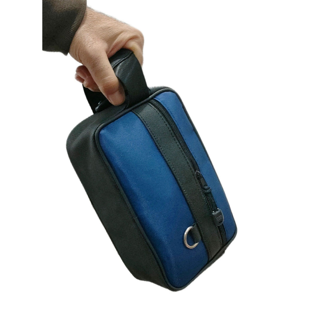 شنطة يد للرجال - أسود/أزرق