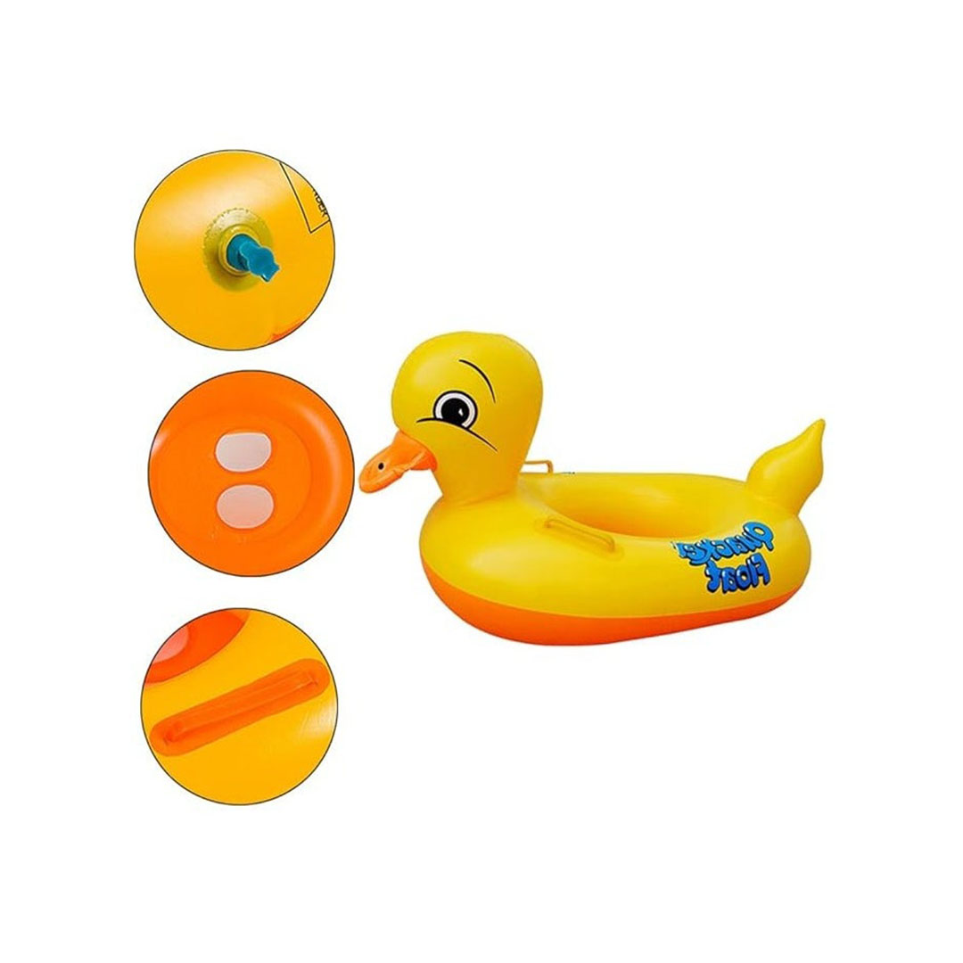 عوامة بطة صفراء للاطفال - أصفر