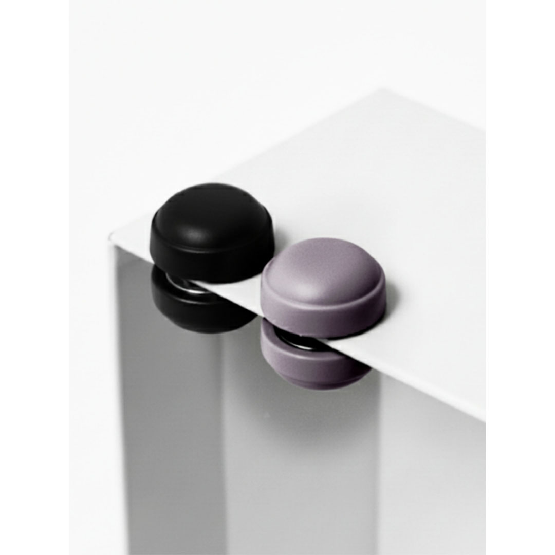 دبابيس حجاب مغناطيسية - 2 قطعة - موف / أسود