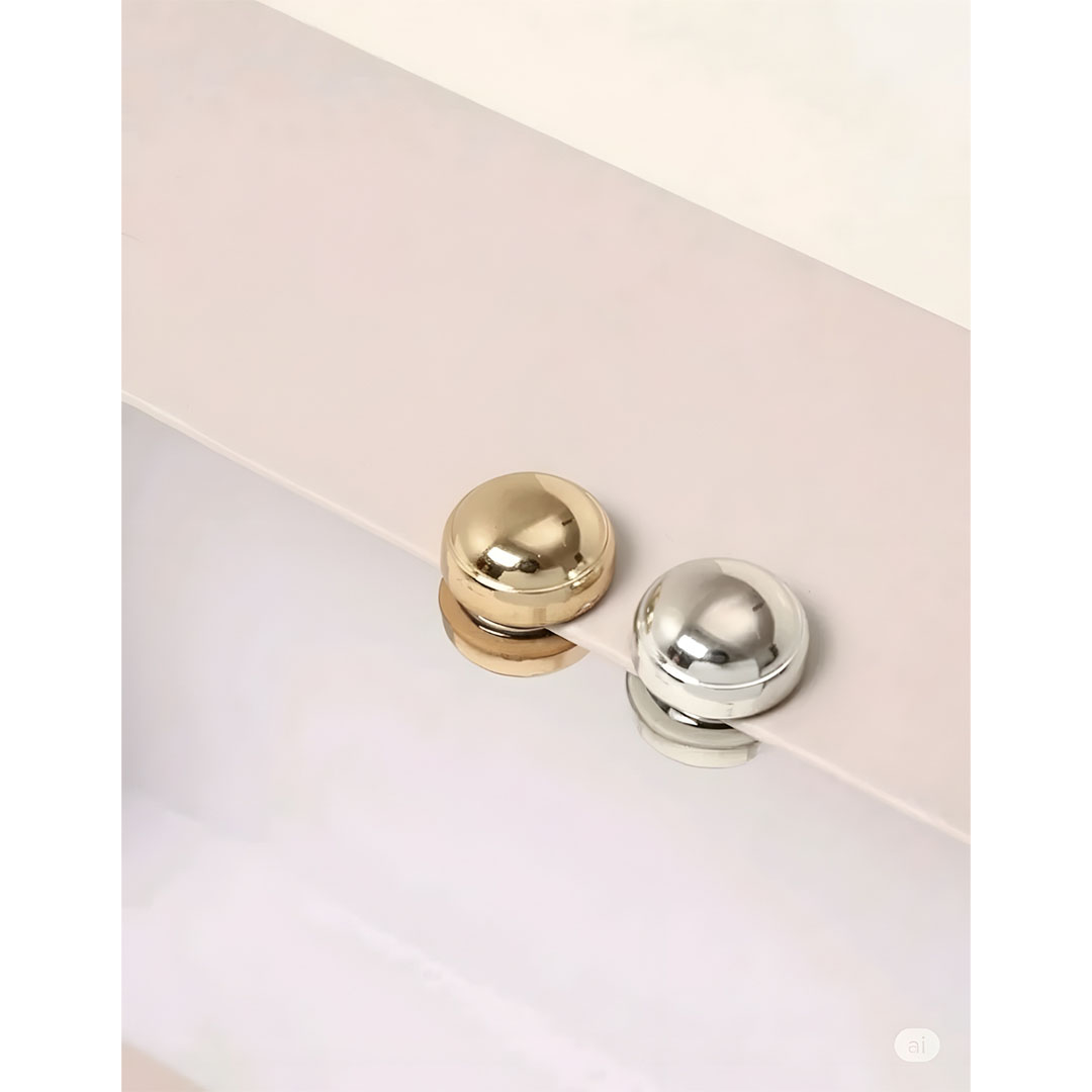 دبابيس حجاب مغناطيسية - 2 قطعة - ذهبي / فضي