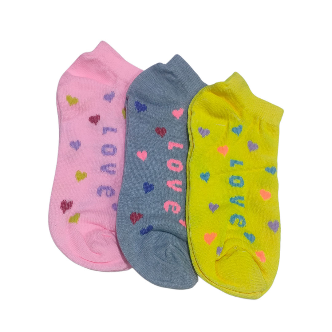 شراب أنكل حريمي قصير مطبوع - 3 زوج