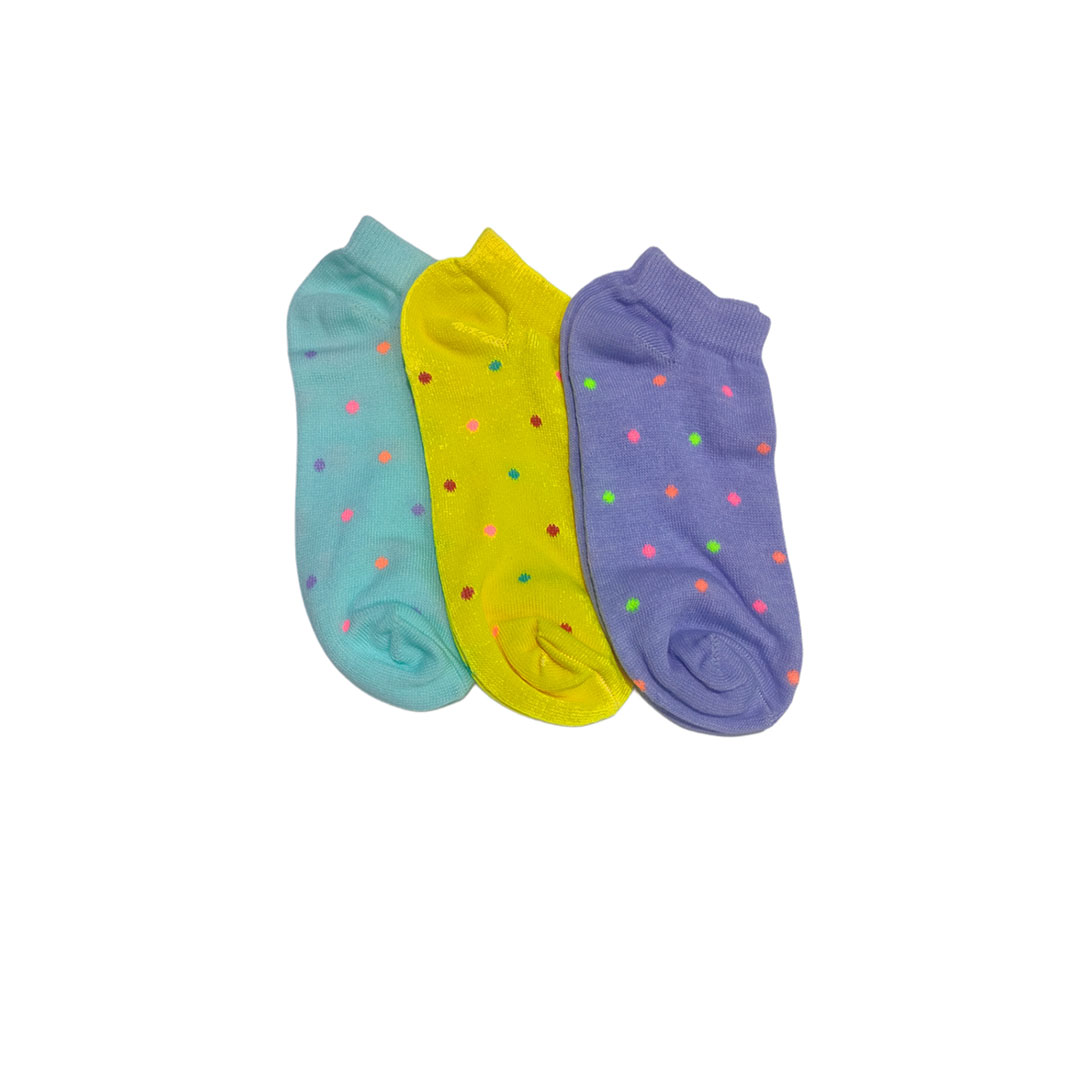 شراب أنكل حريمي قصير منقط - 3 زوج