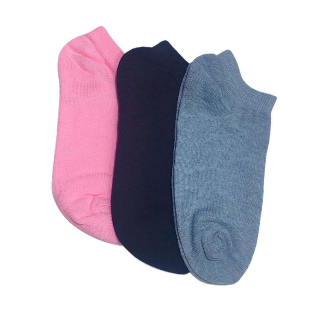 شراب أنكل حريمي قصير سادة - 3 زوج