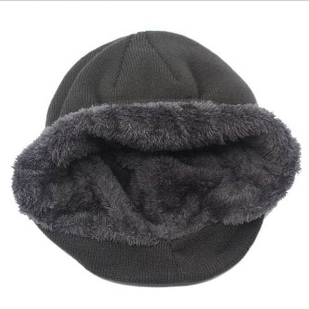 ايس كاب شتوي صوف - رمادي