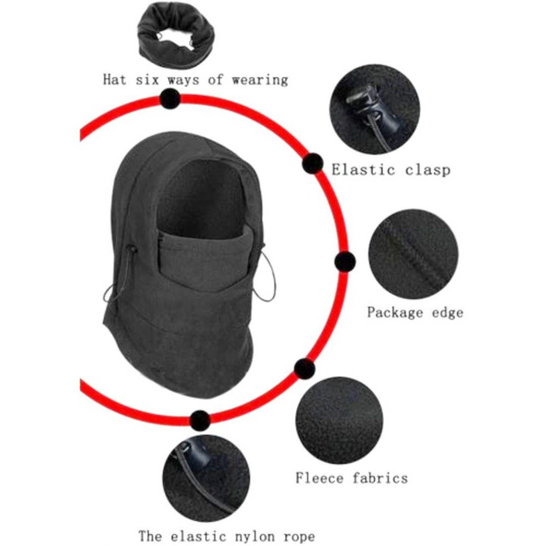 قناع كامل للوجة والرقبة للجنسين - رمادي