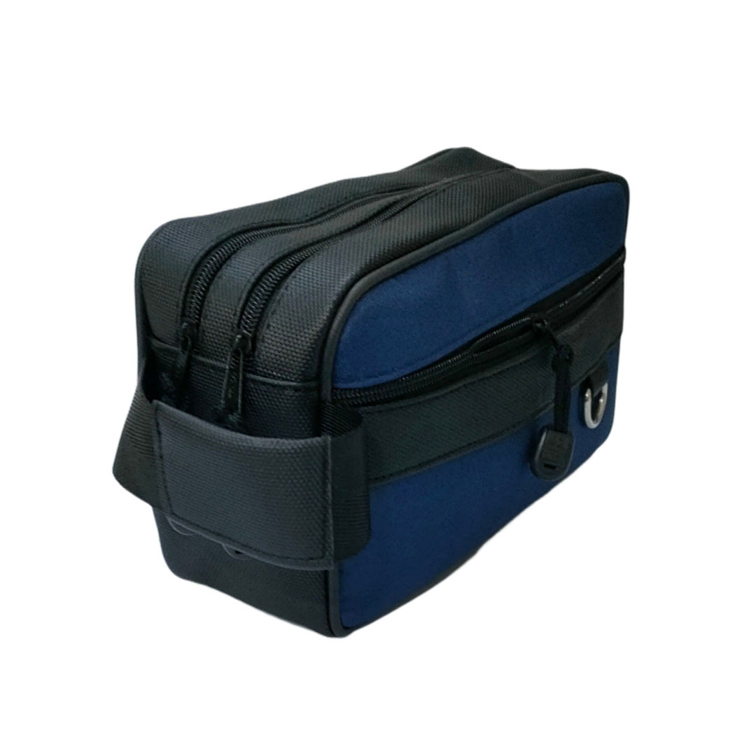 شنطة يد للرجال - أسود/أزرق