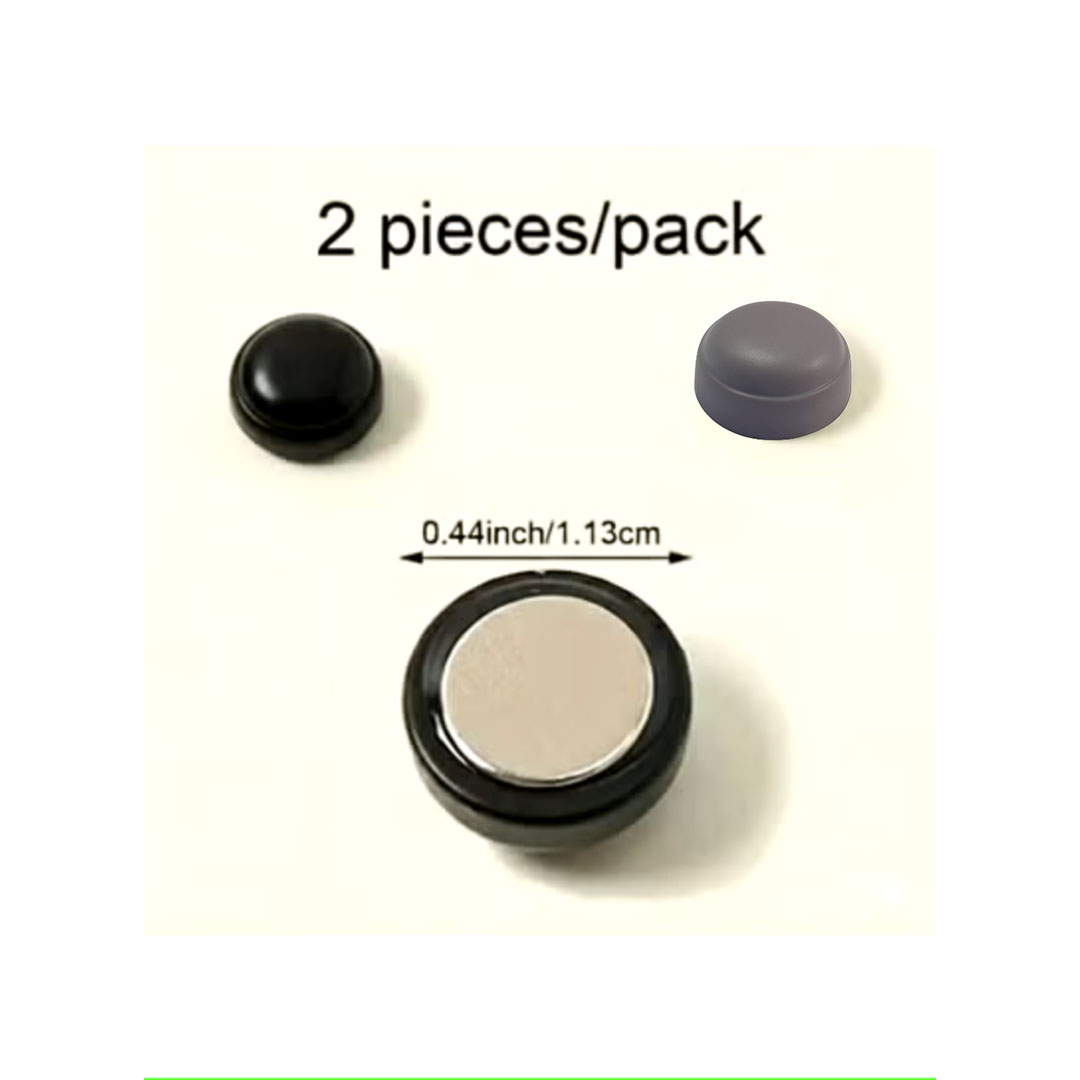 دبابيس حجاب مغناطيسية - 2 قطعة - موف / أسود