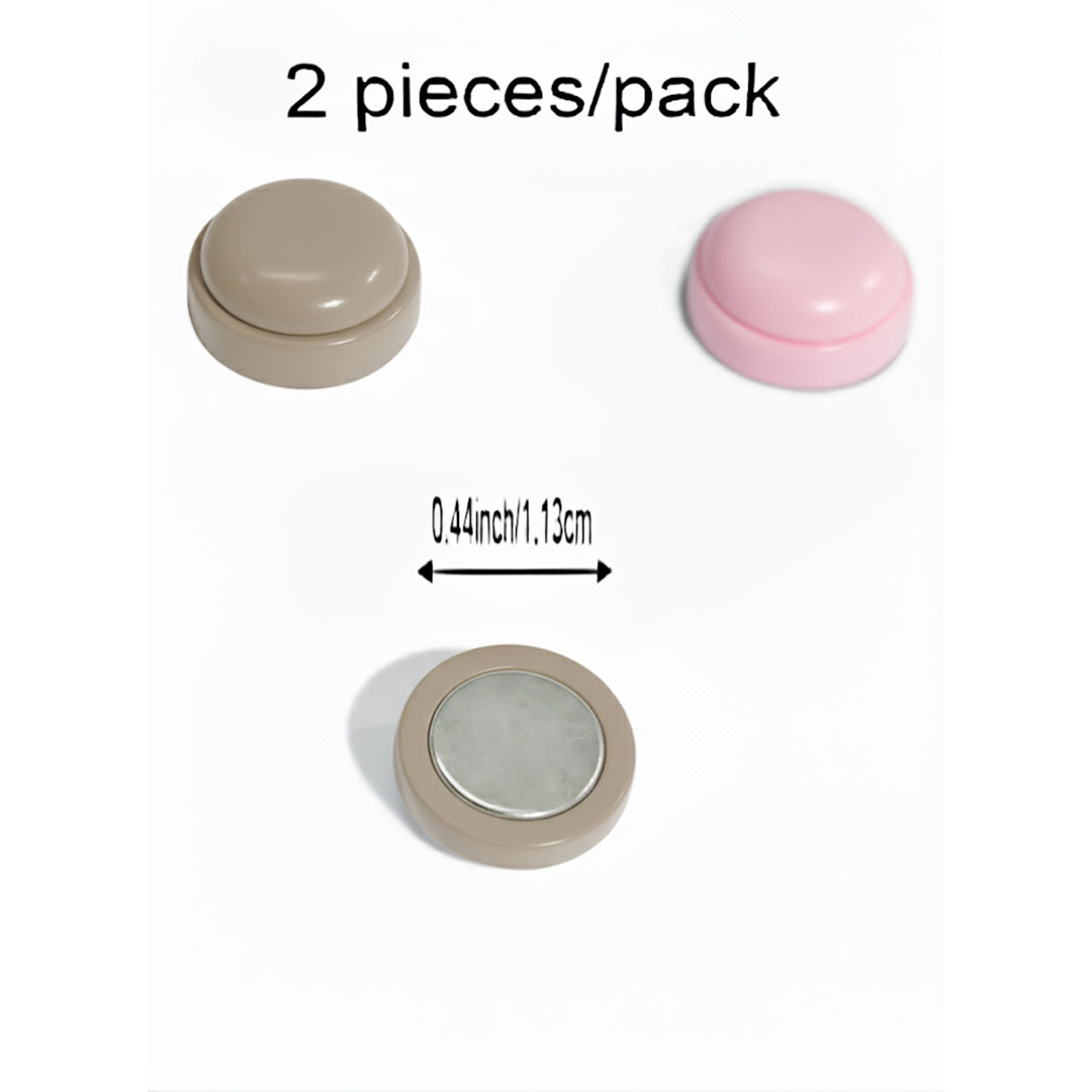 دبابيس حجاب مغناطيسية - 2 قطعة - بينك / كافية