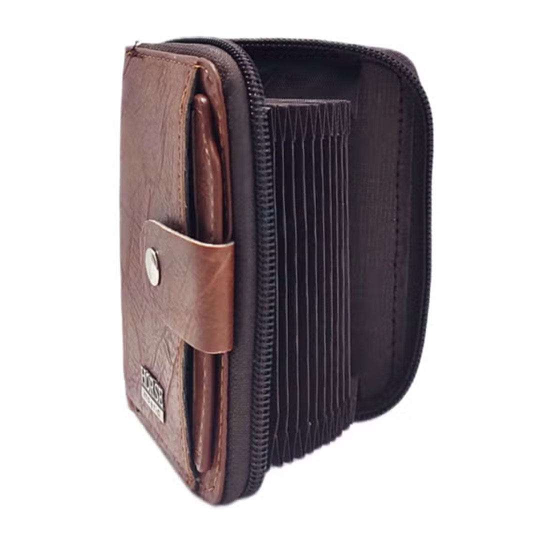 حامل ومحفظة جلد للبطاقات والكروت خفيفة سهلة الحمل - جملي