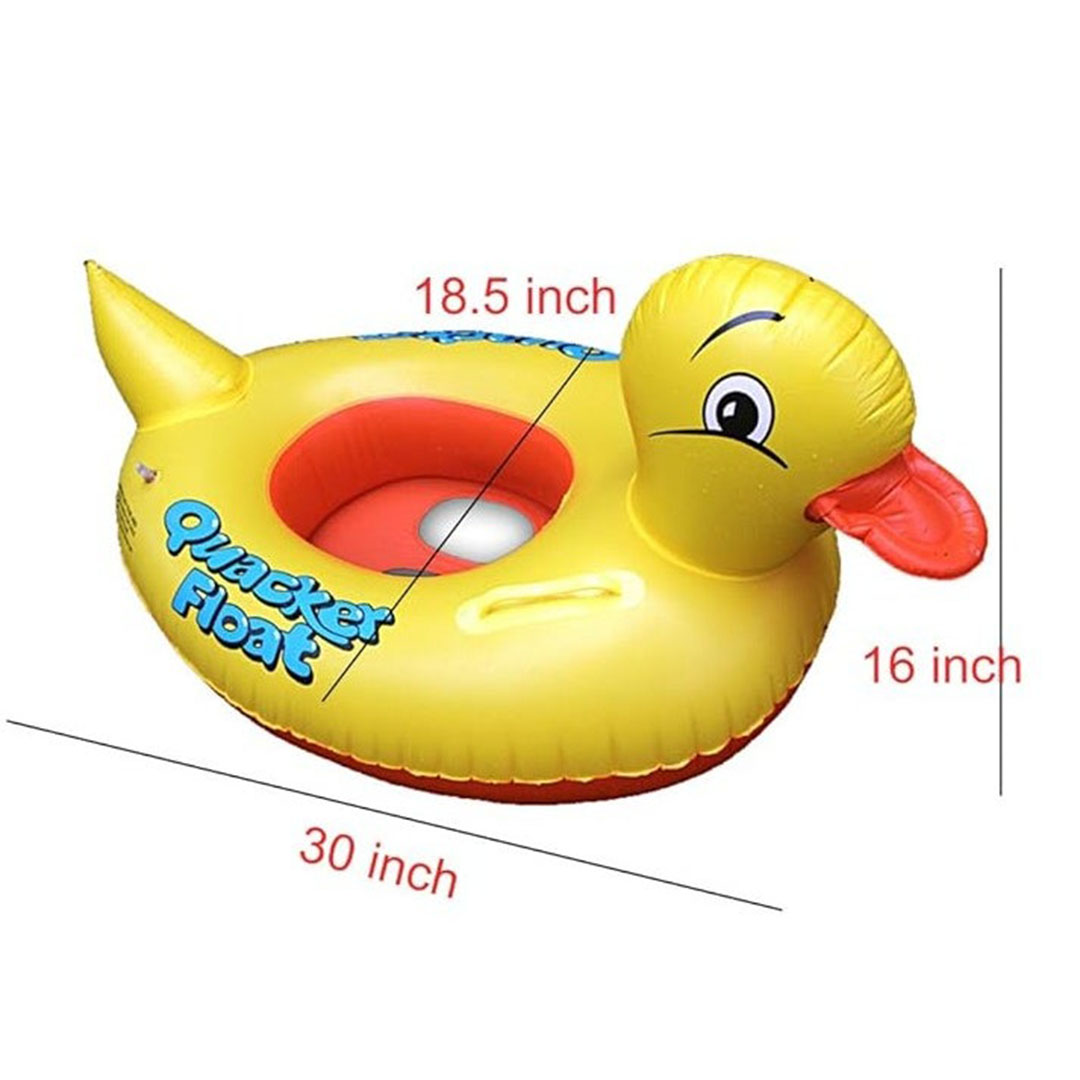 عوامة بطة صفراء للاطفال - أصفر