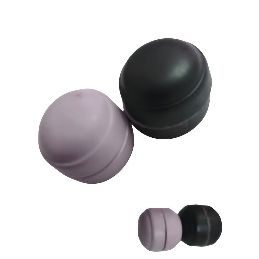 دبابيس حجاب مغناطيسية - 2 قطعة - موف / أسود