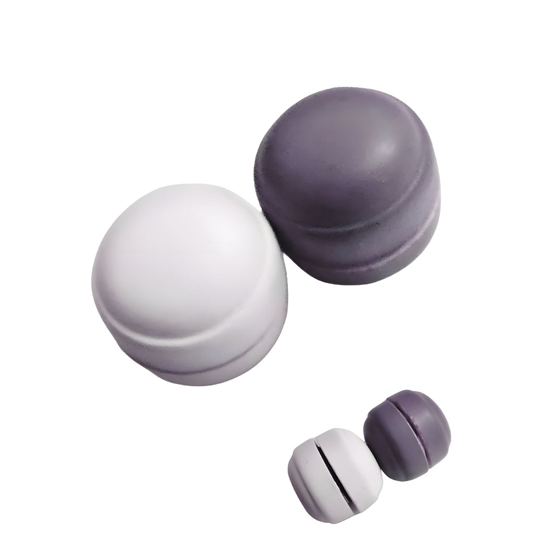 دبابيس حجاب مغناطيسية - 2 قطعة - كشمير / أبيض