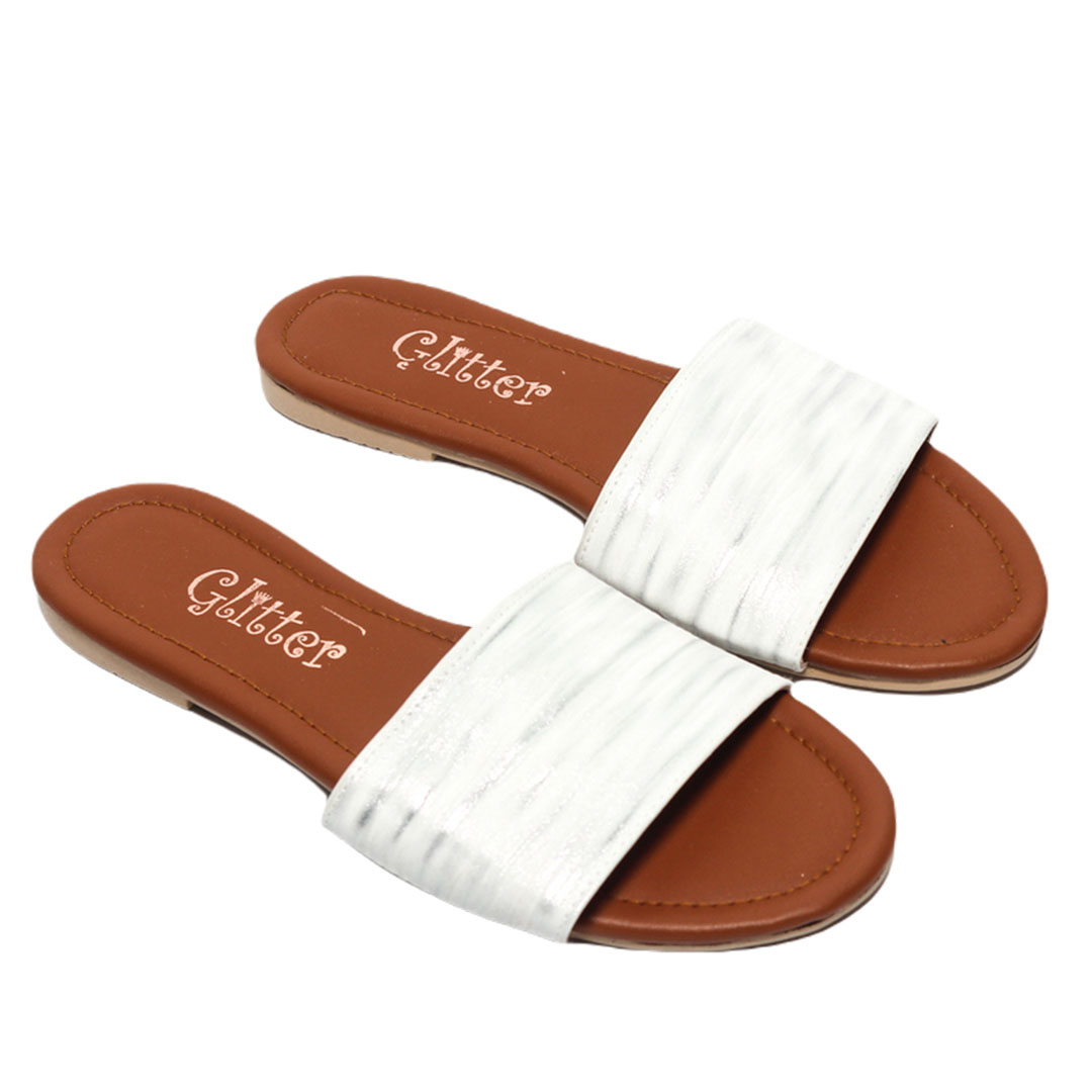 0735 شبشب حريمي صيفي - أبيض