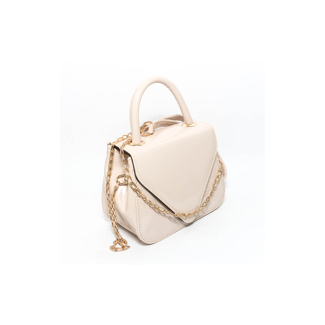 4790 شنطة يد حريمي مع يد كروس - بيج