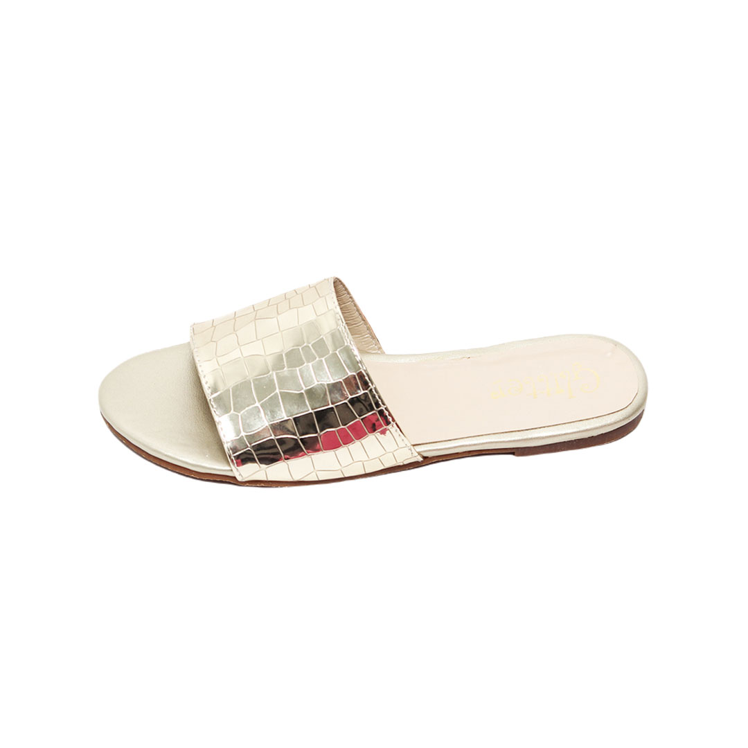 0513 شبشب صيفي حريمي - ذهبي