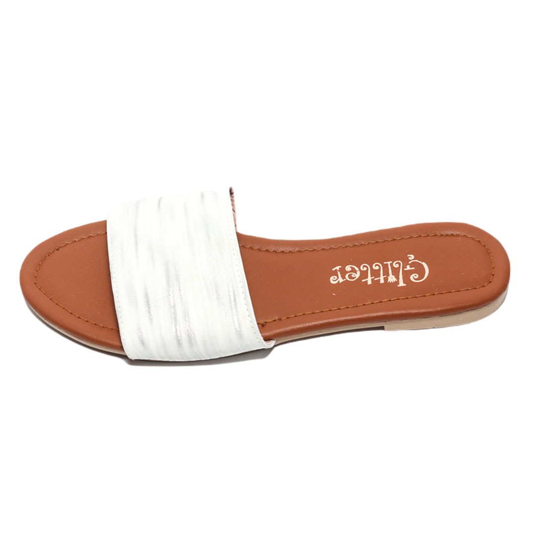 0735 شبشب حريمي صيفي - أبيض