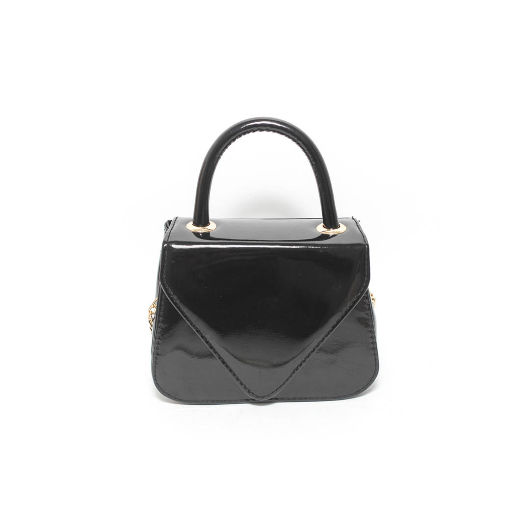 4790 شنطة يد حريمي مع يد كروس - أسود