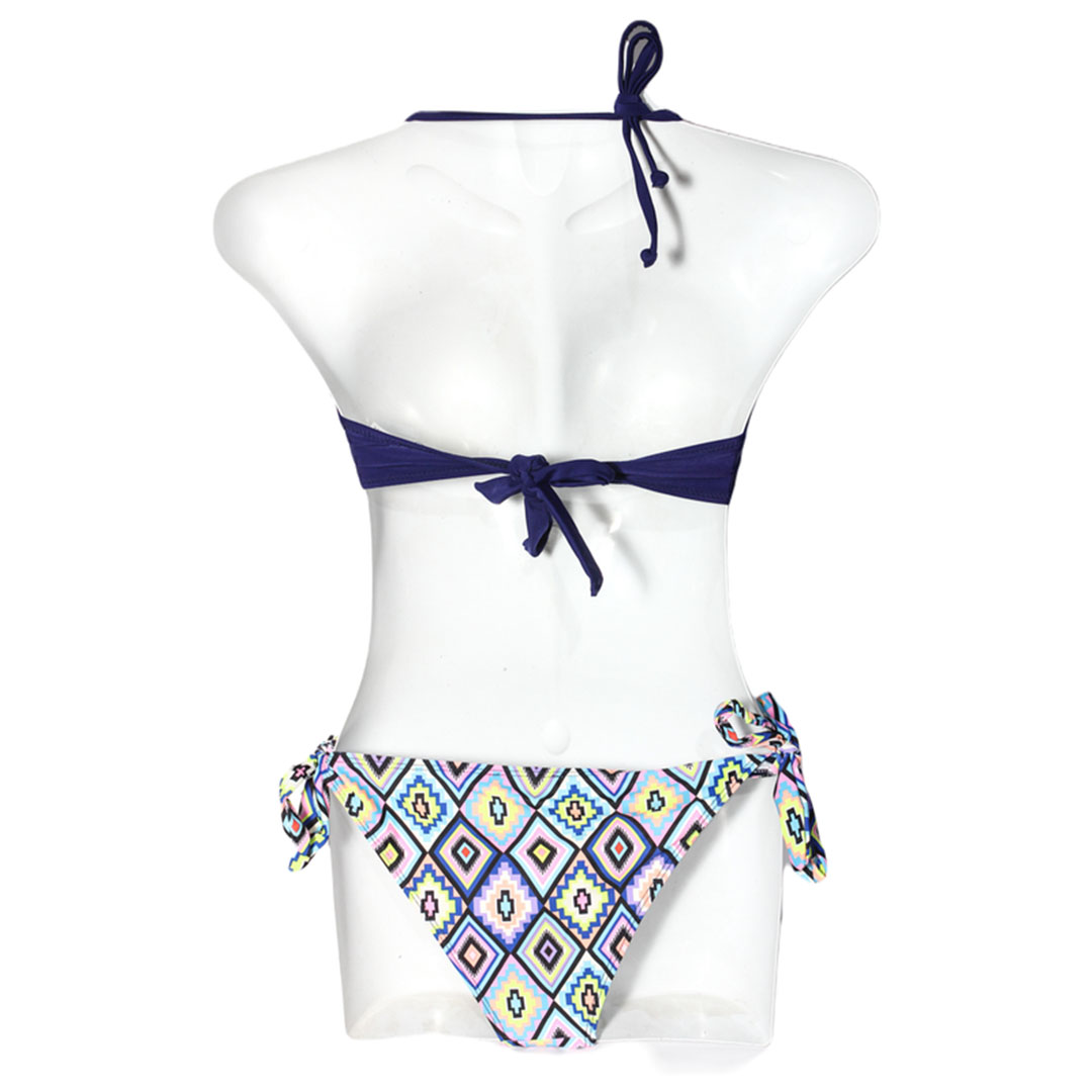 0687 مايوه حريمي قطعتين - ازرق