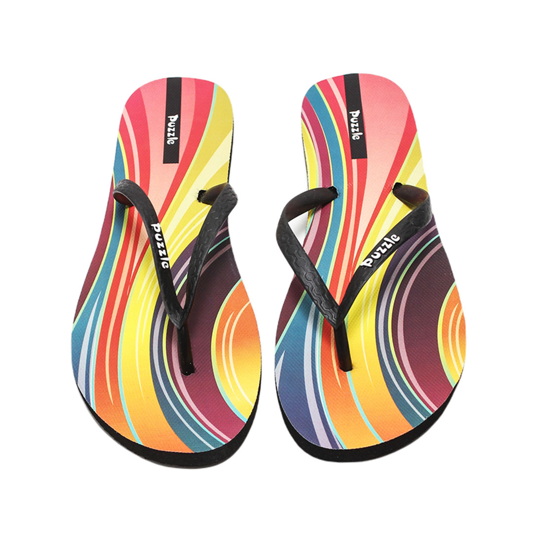 0088 شبشب حريمي فليب فلوب - أسود