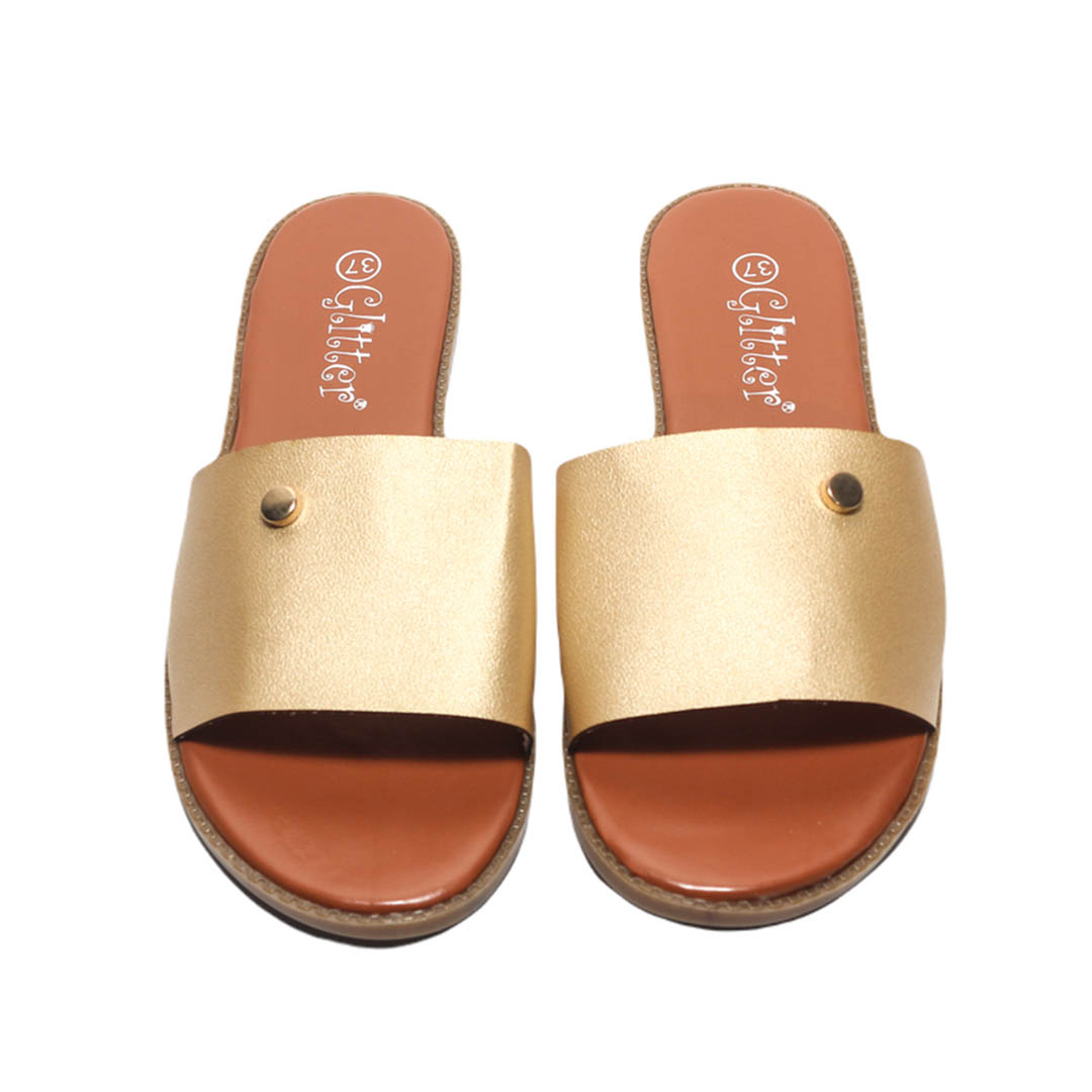 0651 شبشب صيفي حريمي - ذهبي