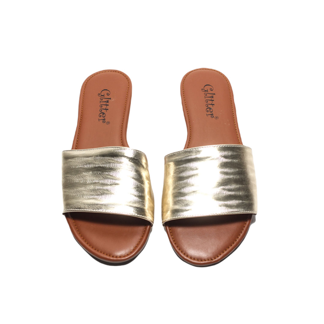 0681 شبشب صيفي حريمي - ذهبي