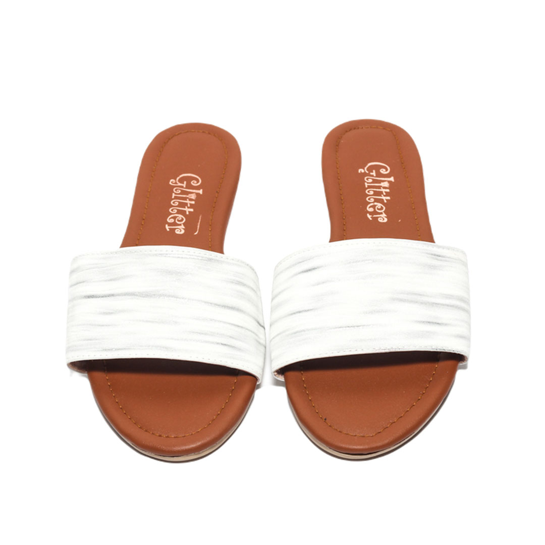 0735 شبشب حريمي صيفي - أبيض