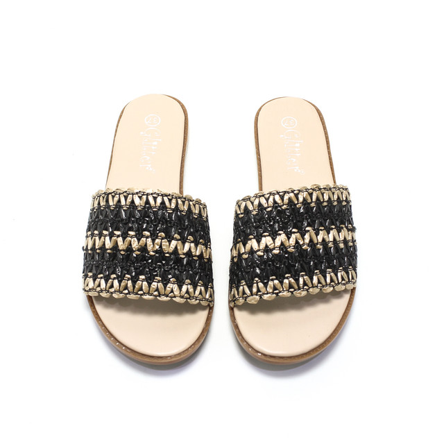 شبشب شكل خوص حريمي جليتر 0838