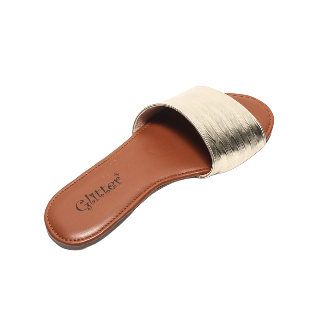 0681 شبشب صيفي حريمي - ذهبي