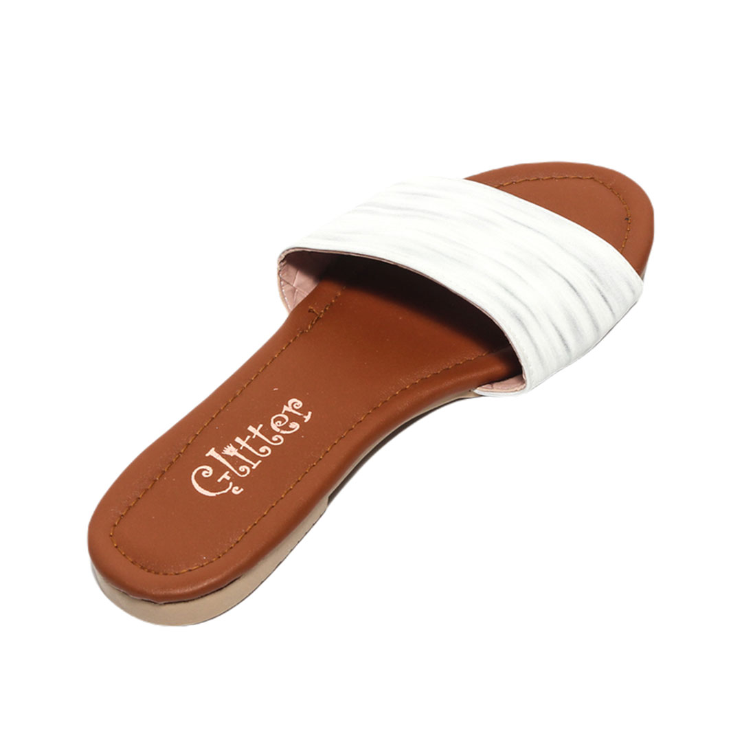 0735 شبشب حريمي صيفي - أبيض