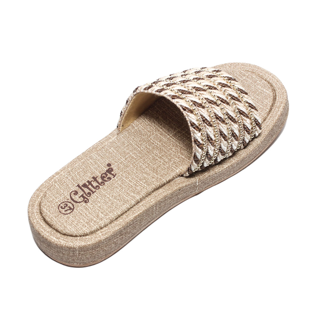 665 شبشب صيفي حريمي - بني