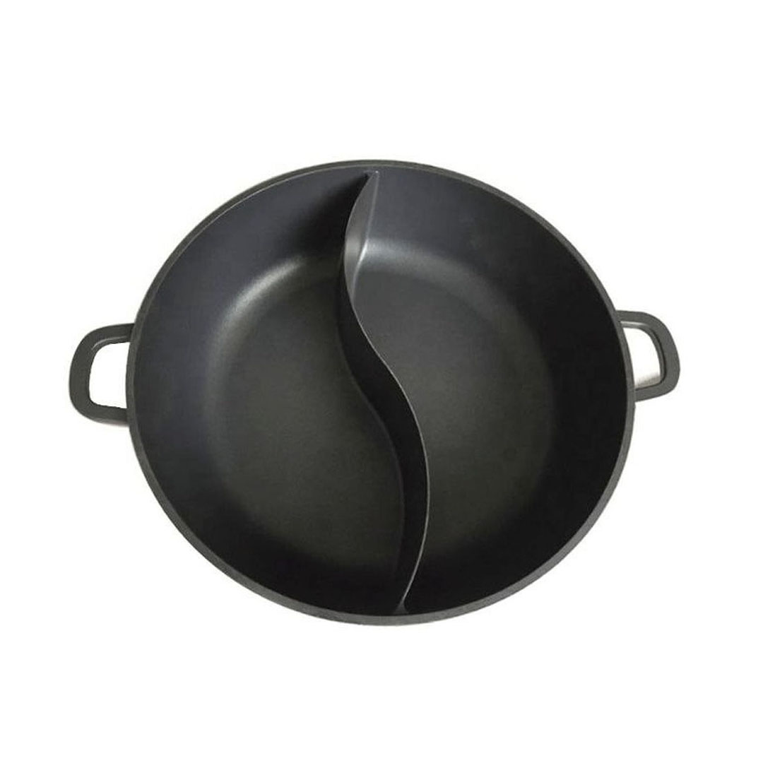 صينية المونيوم مقسمة - 28سم - أسود