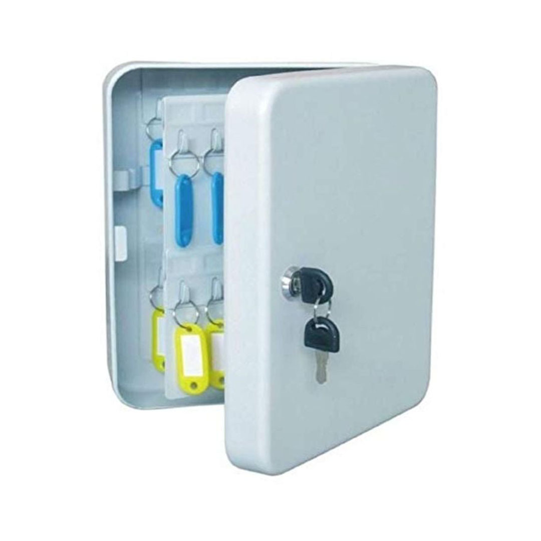 صندوق منظم للمفاتيح - 45 قطعة - أبيض