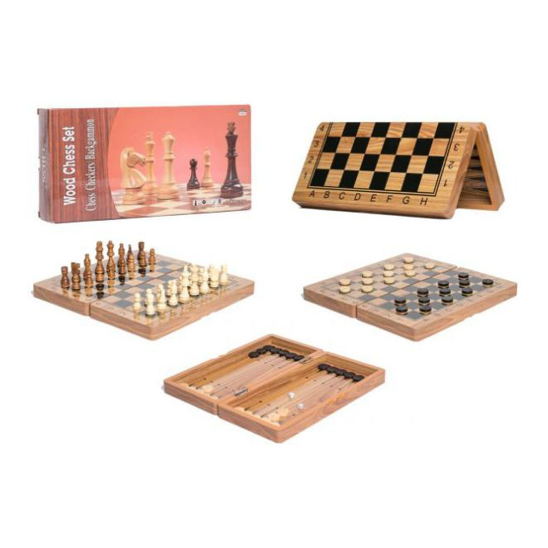 لعبة شطرنج و طاولة 3*1