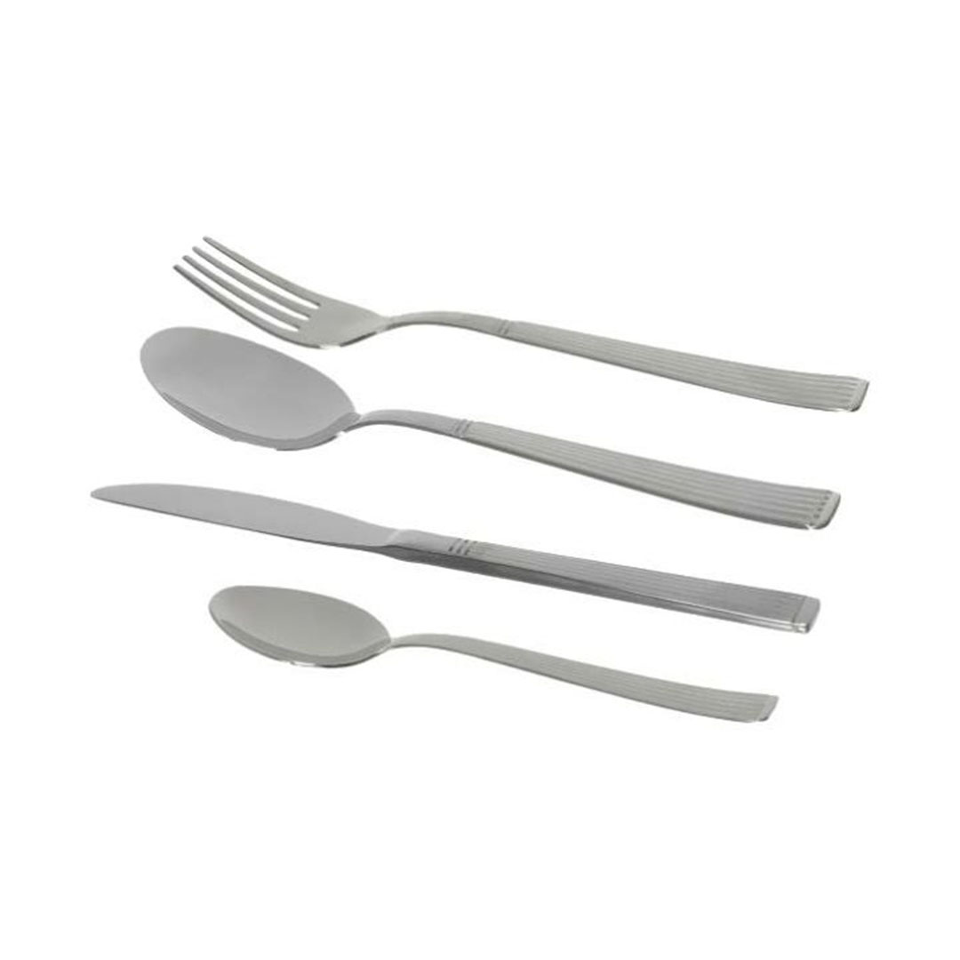 طقم معالق و شوك ستانلس ستيل - 24 قطعة