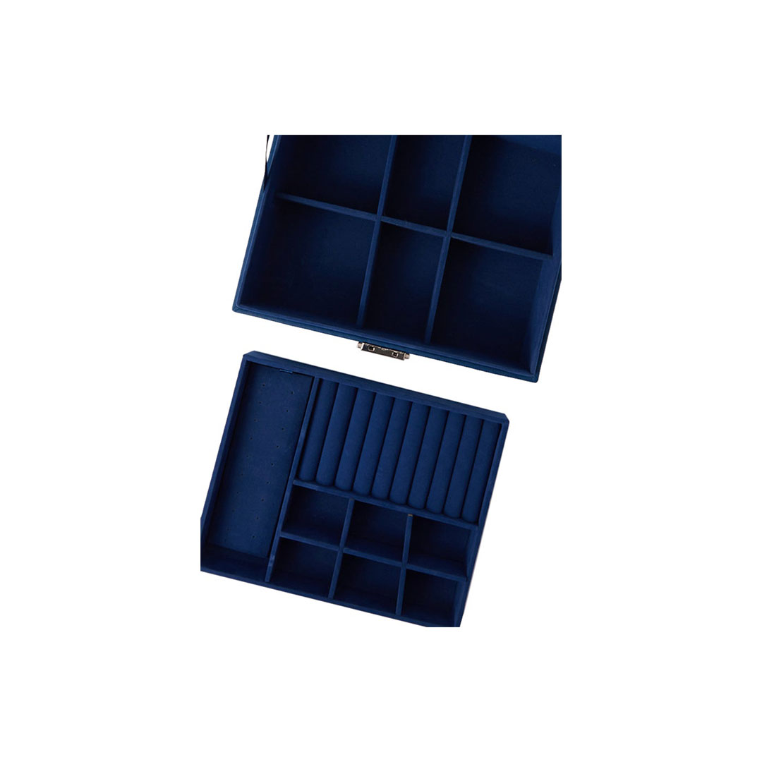 منظم لحفظ ساعات اليد - 6 عين - أزرق